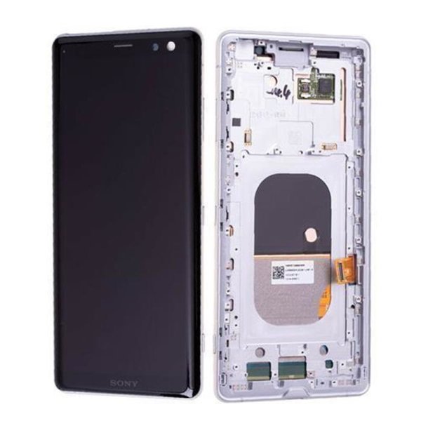Sony Xperia XZ3 H9436 LCD Display Touchscreen Rahmen Silber Weiß