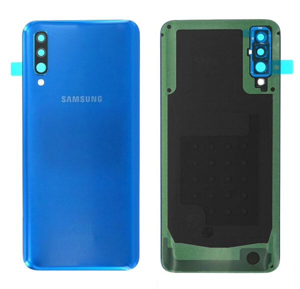 Samsung Galaxy A50 A505F Akkudeckel Backcover Batterie Deckel Blau