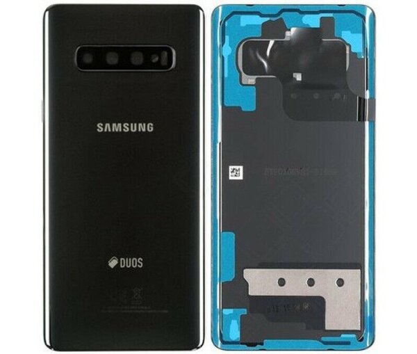 Samsung Galaxy S10 Plus G975F DUOS Akkudeckel Backcover Battery Cover Creamic Schwarz -