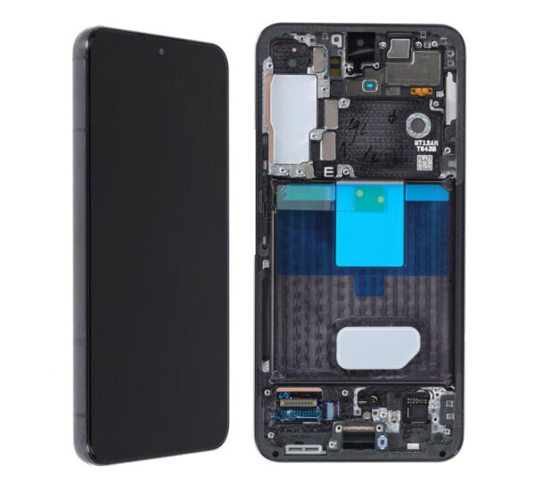 Samsung Galaxy S22 S901B AMOLED Display Touchscreen Bildschirm Rahmen Phontom Schwarz