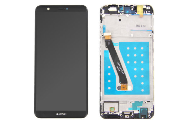 Huawei P Smart LCD Display Touchscreen Bildschirm Rahmen Schwarz