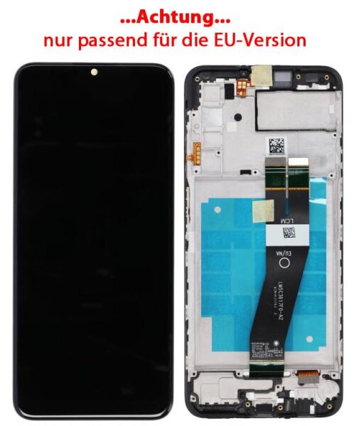 Samsung Galaxy A03s A037G LCD Display Touchscreen Bildschirm Rahmen Schwarz