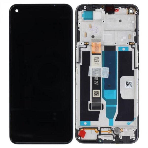 Realme 8 5G IPS LCD Display Touchscreen Bildschirm Rahmen Schwarz