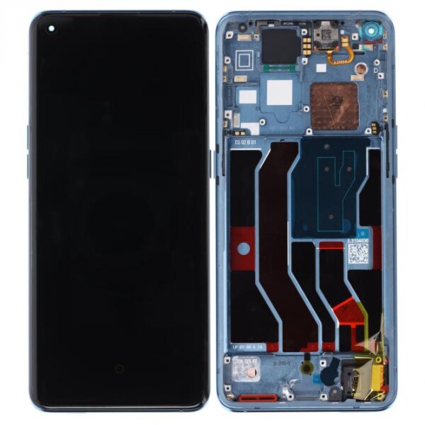 Oppo Find X3 Pro OLED Display Bildschirm Touchscreen Rahmen Blau