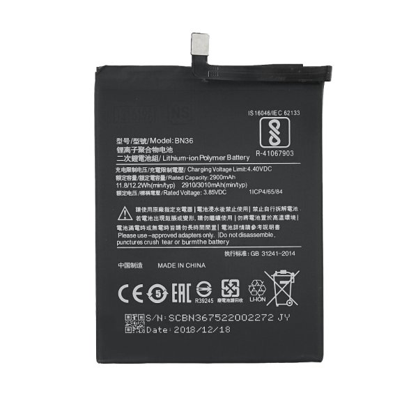 Xiaomi Mi A2 Ersatzakku Akku Batterie 3000 mAh BN36