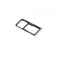 Huawei P10 Lite Sim SD Kartenhalter Sim Tray Silber