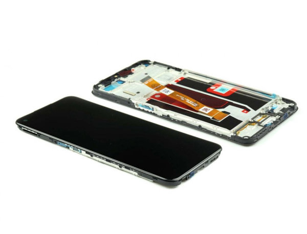 Oppo A74 5G / A54 5G LCD Display Touchscreen Bildschirm Rahmen Schwarz - OEM