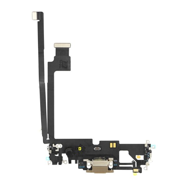 Ladebuchse USB Dock Connector Microfon Flex Gold für iPhone 12 Pro Max