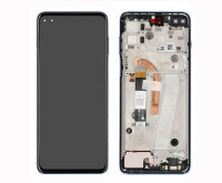 Motorola Moto G100 XT2125 LCD Display Touchscreen Bildschirm Rahmen Magic Blau