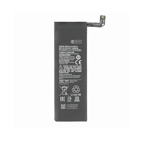 Xiaomi Mi Note 10 / Mi Note 10 Lite / Mi Note 10 Pro Ersatzakku Akku Batterie 5260mAh BM52