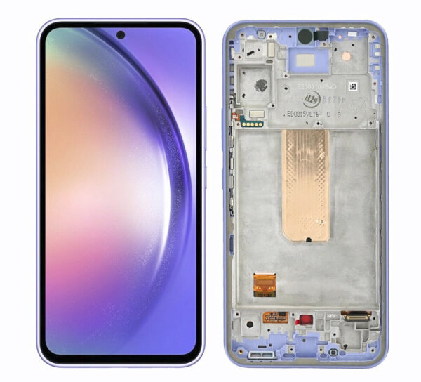Samsung Galaxy A54 5G A546B Super AMOLED Display Touchscreen Bildschirm Rahmen Violett