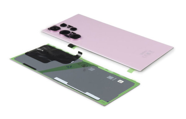 Samsung Galaxy S23 Ultra S918B Akkudeckel Backcover Batterie Deckel Pink / Lavender