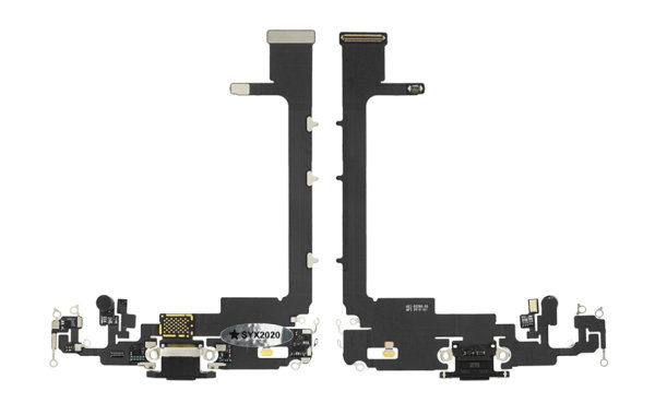 Ladebuchse Mikrofon USB Dock Connector Flex Grau Schwarz für iPhone 11 Pro Max
