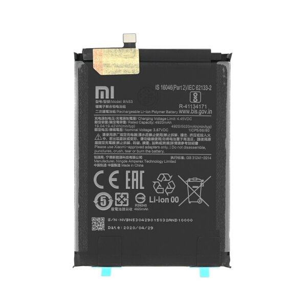 Xiaomi Redmi Note 9 Pro / Redmi Note 10 Pro Akku Batterie Battery BN53 5020 mAh