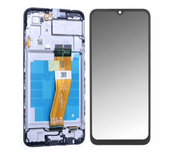 Samsung Galaxy A03 A035F (ASIA) LCD Display Touchscreen Bildschirm Rahmen Schwarz