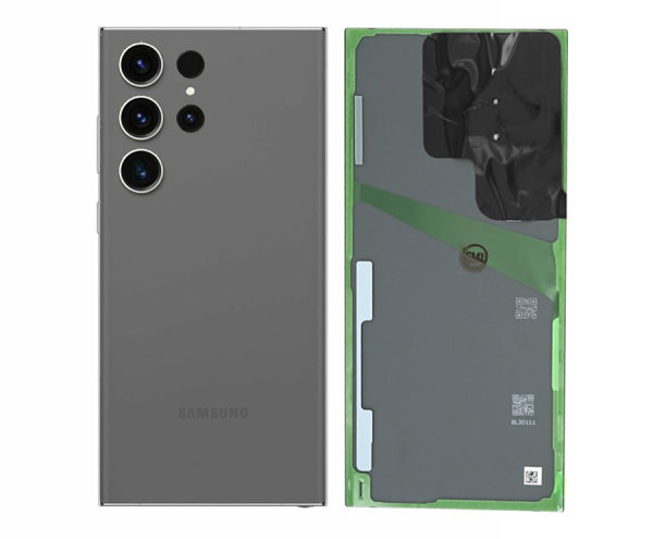 Samsung Galaxy S23 Ultra S918B Akkudeckel Backcover Batterie Glas Deckel Graphite Grau