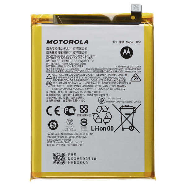 Motorola Moto G10 /G20 /G30 /G50 /G51 /G9 Play /G8 Power Lite /E40 /E7 Plus /G7 Power Akku Batterie JK50