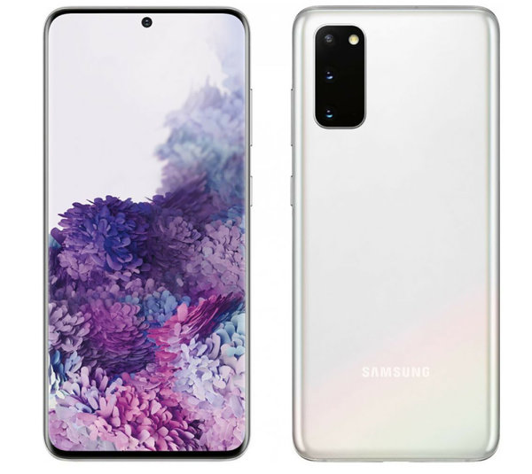 Samsung Galaxy S20 5G SM-G981F/DS 128GB Frei ab werk Weiß - Gut
