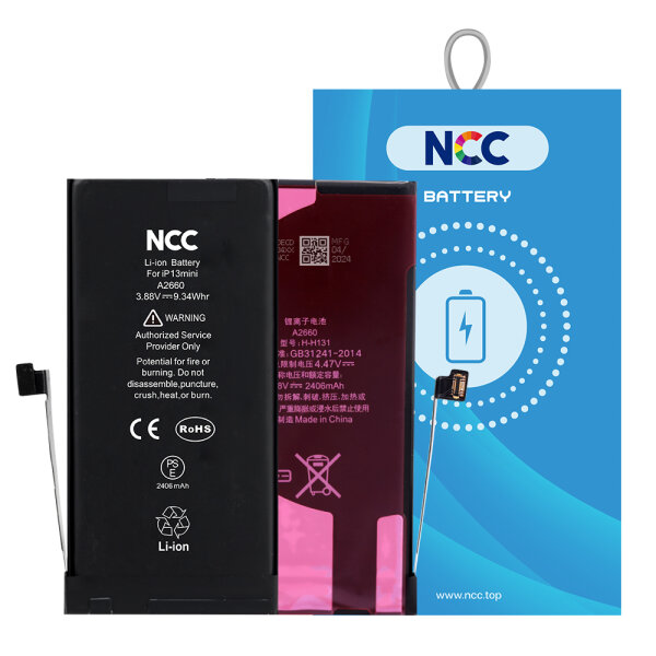 NCC Prime Ersatzakku Akku Batterie 2406 mAh für iPhone 13 Mini