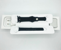 Apple Watch 6 44mm GPS + Cellular Edelstahlgehäuse mit Sportarmband Schwarz OVP (A2376) - Hervorragend