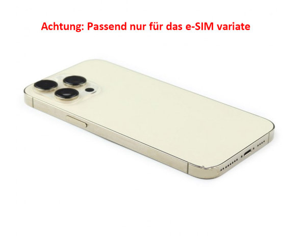 Akkudeckel Backcover Gehäuse inkl. Kleinteile Gold für iPhone 14 Pro Max