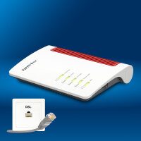 Fritz Box 7530 AX DSL Wi-Fi 6 Router Gigabit LAN DECT Smart Home MediaServer
