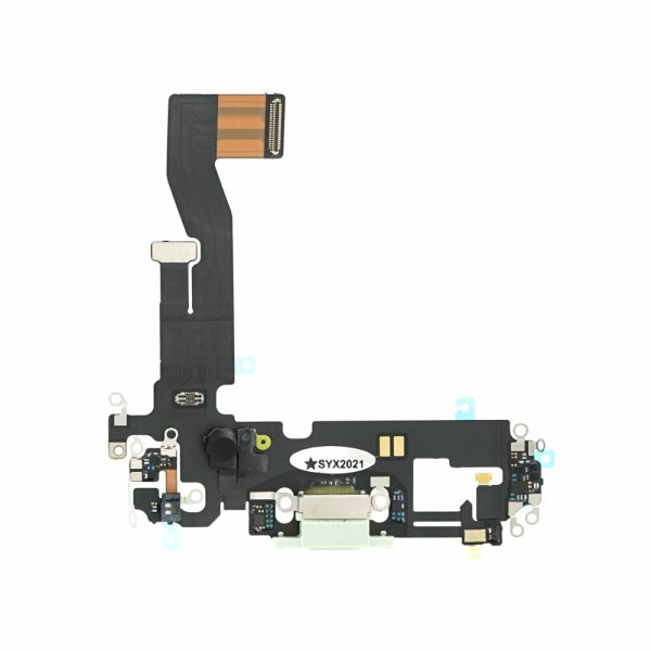 Ladebuchse Mikrofon USB Dock Connector Grün für iPhone 12 / iPhone 12 Pro