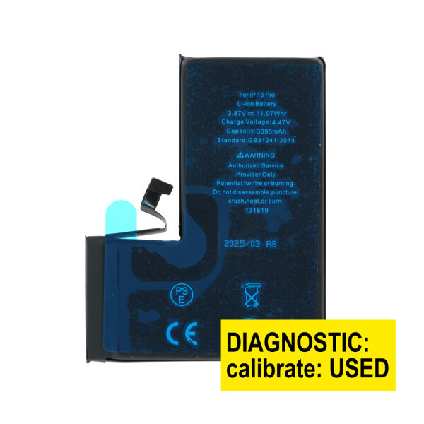 Diagnostic Ersatz Akku Batterie (ohne Warnung) 3095 mAh für iPhone 13 Pro