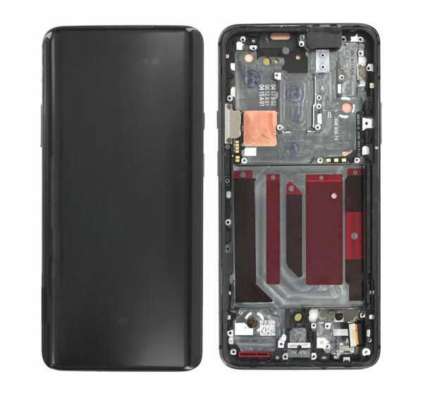 OnePlus 7 Pro / 7T Pro Display Touchscreen Bildschirm Rahmen Schwarz Grau