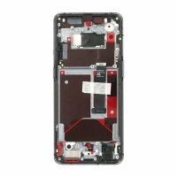 OnePlus 7T Display Touchscreen Bildschirm Rahmen Frosted Silber