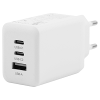 NCC Power Adapter A+C+C USB-A & Dual Type-C Charger...
