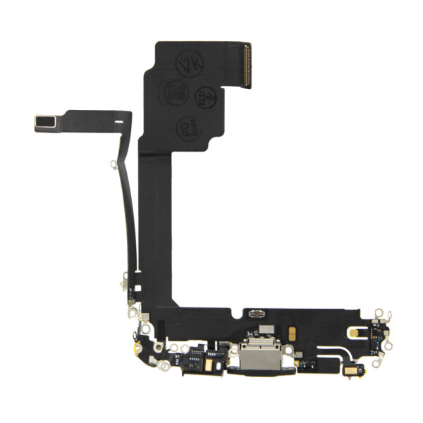 Ladebuchse Mikrofon USB Dock Connector Flex Schwarz für iPhone 15 Pro Max