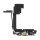 Ladebuchse Mikrofon USB Dock Connector Flex Schwarz für iPhone 15 Pro Max