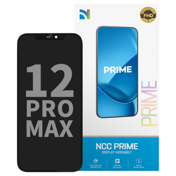 NCC Prime LCD INCell Display Touchscreen Bildschirm Schwarz für iPhone 12 Pro Max inkl.Klebestreifen