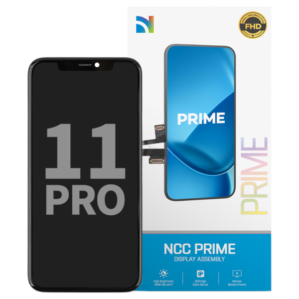 NCC PRIME Incell LCD Display Touchscreen Bildschirm Schwarz für iPhone 11 Pro inkl. Klebestreifen