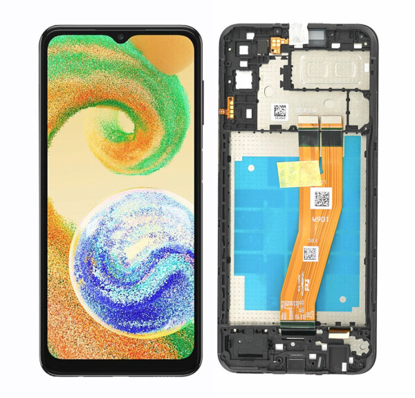 Samsung Galaxy A04e A042F LCD Display Touchscreen Bildschirm Rahmen Schwarz