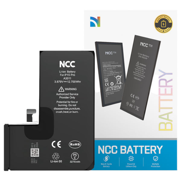 NCC Ersatzakku Akku Batterie Battery 3274 mAh für iPhone 15 Pro