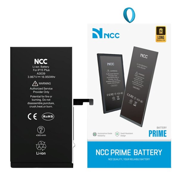 NCC Ersatzakku Akku Batterie Battery 4383 mAh für iPhone 15 Plus