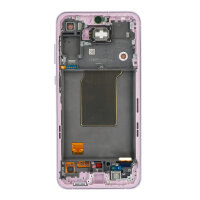 Samsung Galaxy A55 5G A556B AMOLED Display Touchscreen Bildschirm Rahmen Lila
