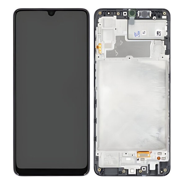Samsung Galaxy M22 M225F AMOLED Display Touchscreen Bildschirm Rahmen Schwarz