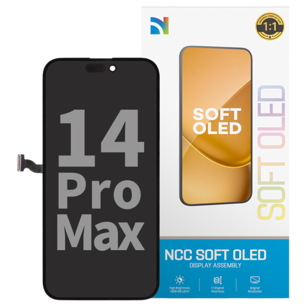 NCC 120Hz Soft OLED Display Touchscreen Bildschirm Schwarz für iPhone 14 Pro Max