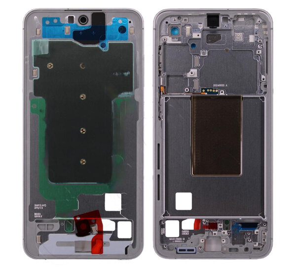 Samsung Galaxy S24 FE S721B Mittelrahmen Display Rahmen Silber (ohne Display)