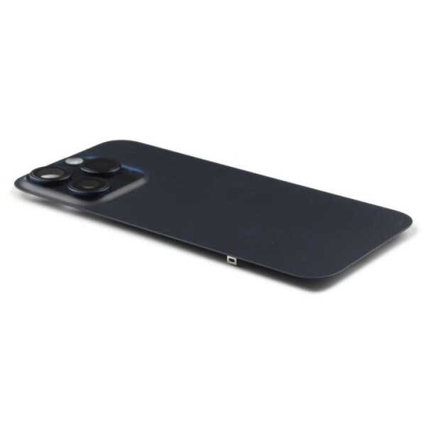 Akkudeckel Backcover Inkl. Kameralinse & Wireless Charging Titanium Blau für iPhone 15 Pro