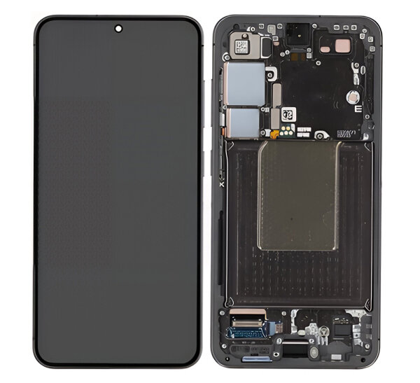Samsung Galaxy S24 S921B AMOLED Display Touchscreen Bildschirm Rahmen Onyx Schwarz (Assembled)