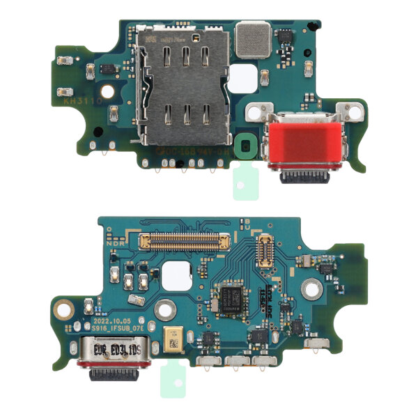 Samsung Galaxy S23 Plus S916B Ladebuchse SIM Platine Mikrofon USB System Connector