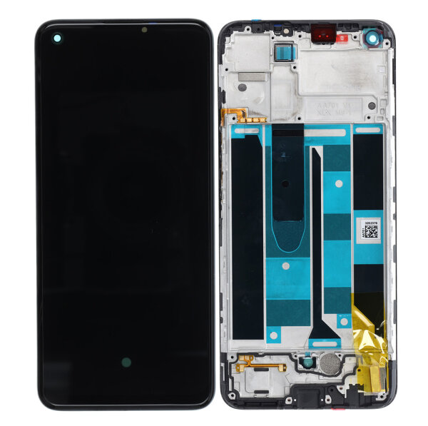 Realme 8 Pro RMX3081 AMOLED Display Bildschirm Touchscreen Rahmen Schwarz