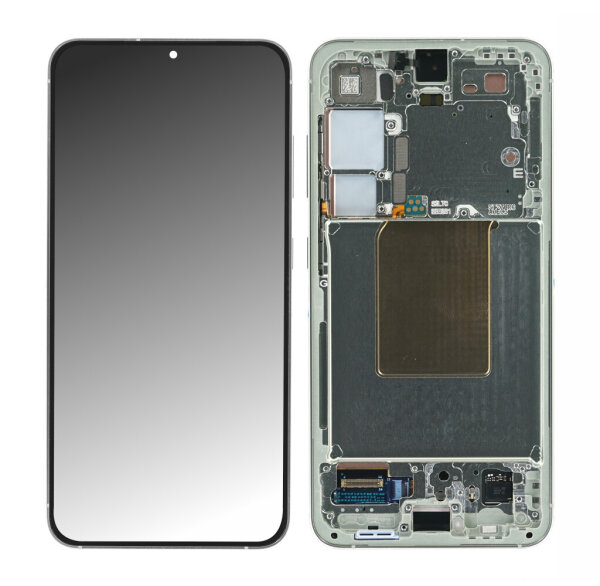 Samsung Galaxy S24 S921B AMOLED Display Touchscreen Bildschirm Rahmen Jade Grün (Assembled)