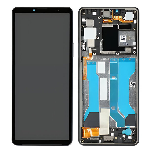 Sony Xperia 10 V OLED Display Touchscreen Bildschirm Rahmen Schwarz