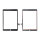 Pulled Touchscreen inkl. Klebestreifen Schwarz für iPad 9 (2021)