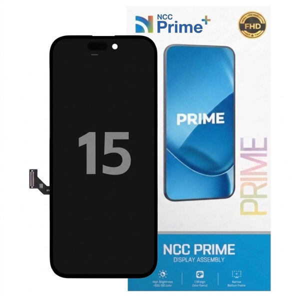 NCC FHD InCell Display Touchscreen Bildschirm Schwarz für iPhone 15